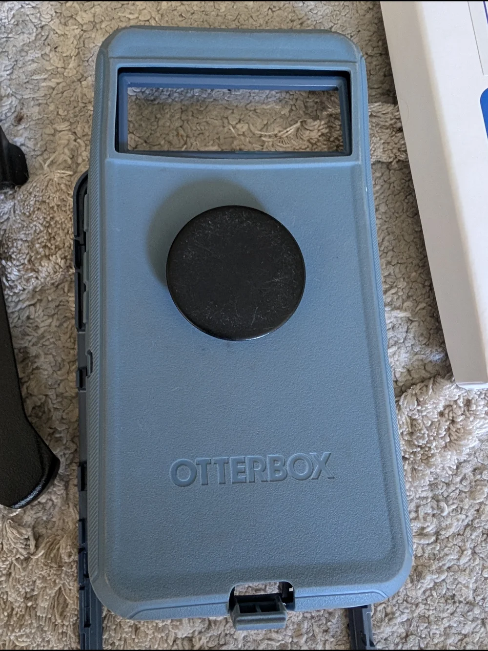 Pixel 8 pro Wht Dome Glass Screen Protector (1) AND OtterBox Defender Pro Case
